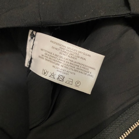 Proenza Schouler Black Drapey Suiting Trousers Size 4 NWT - Picture 12 of 12